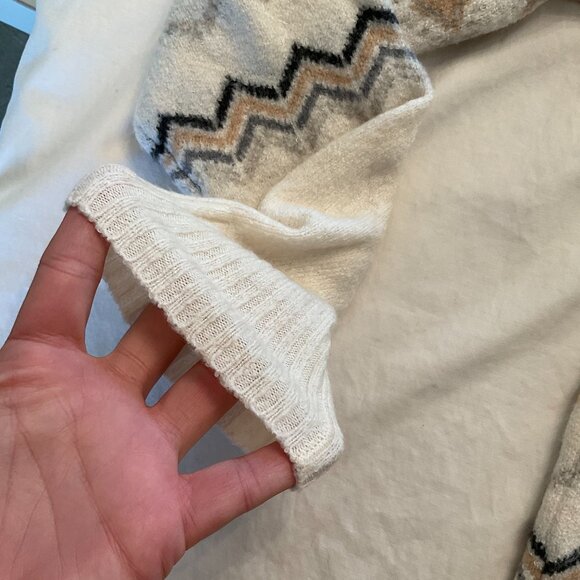 Talbots Women's Cozy Fair Isle Mockneck Sweater Size Small - Picture 8 of 12